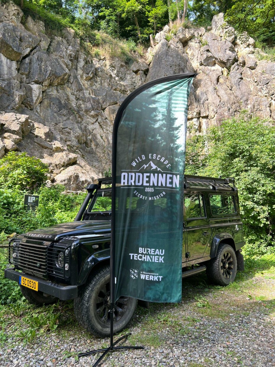 Bureautechniek ardennen vlag