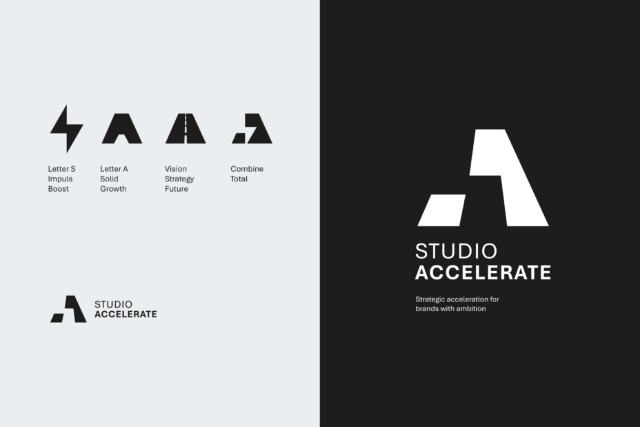 Studio Accelerate Logoontwerp Mockup